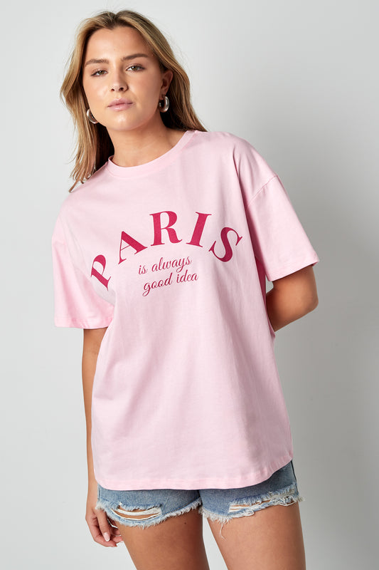 Cotton Vrouwen T-shirt Casual Letters